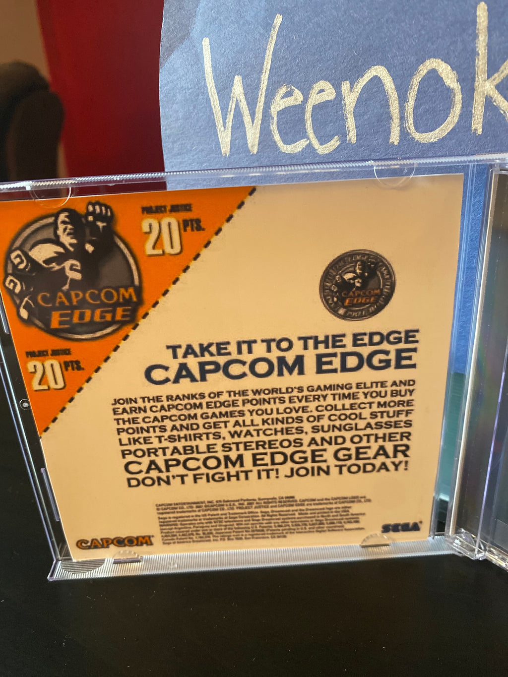 Project Justice REPRODUCTION CASE No Disc Dreamcast