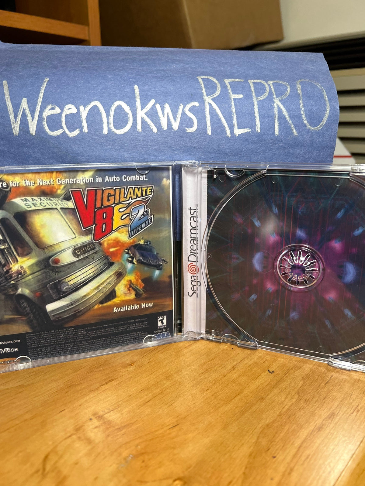 Cyber Troopers Virtual On Oratorio Tangram REPRODUCTION CASE No Disc Dreamcast
