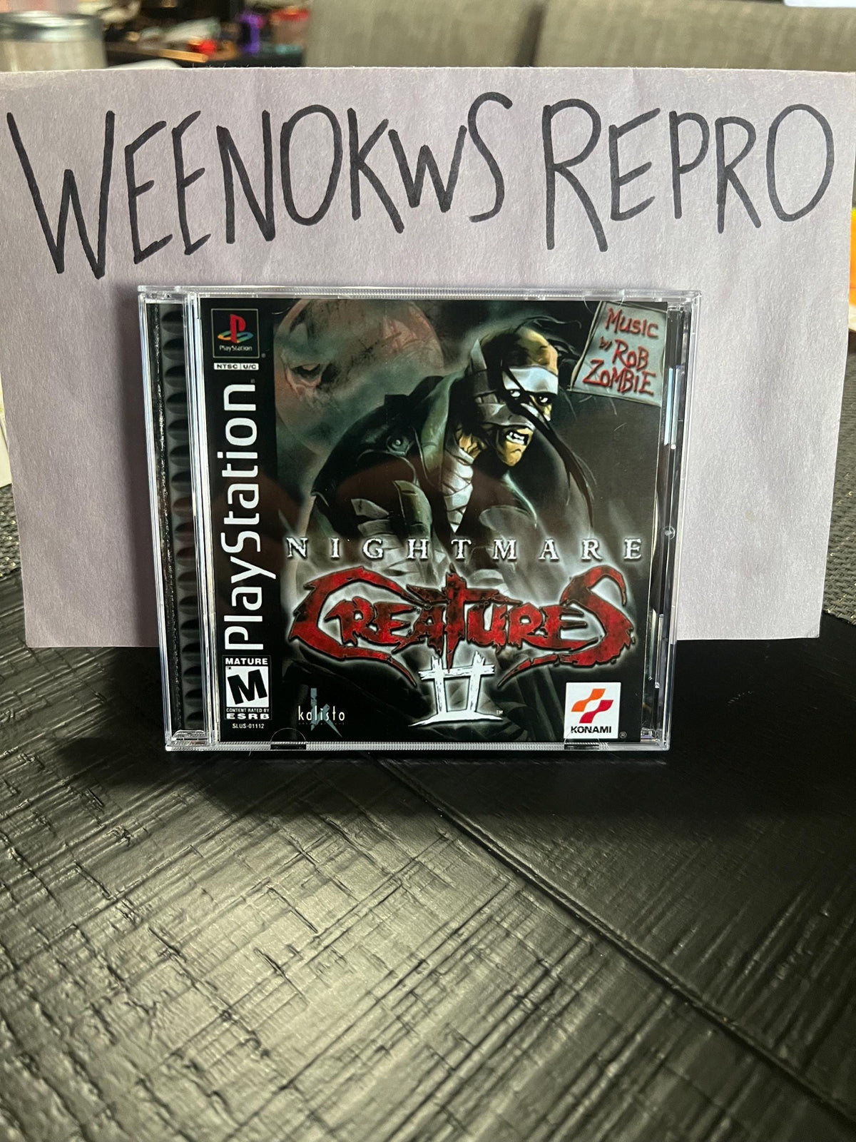 Nightmare Creatures 2 II REPLACMENT CASE No disc! Ps1