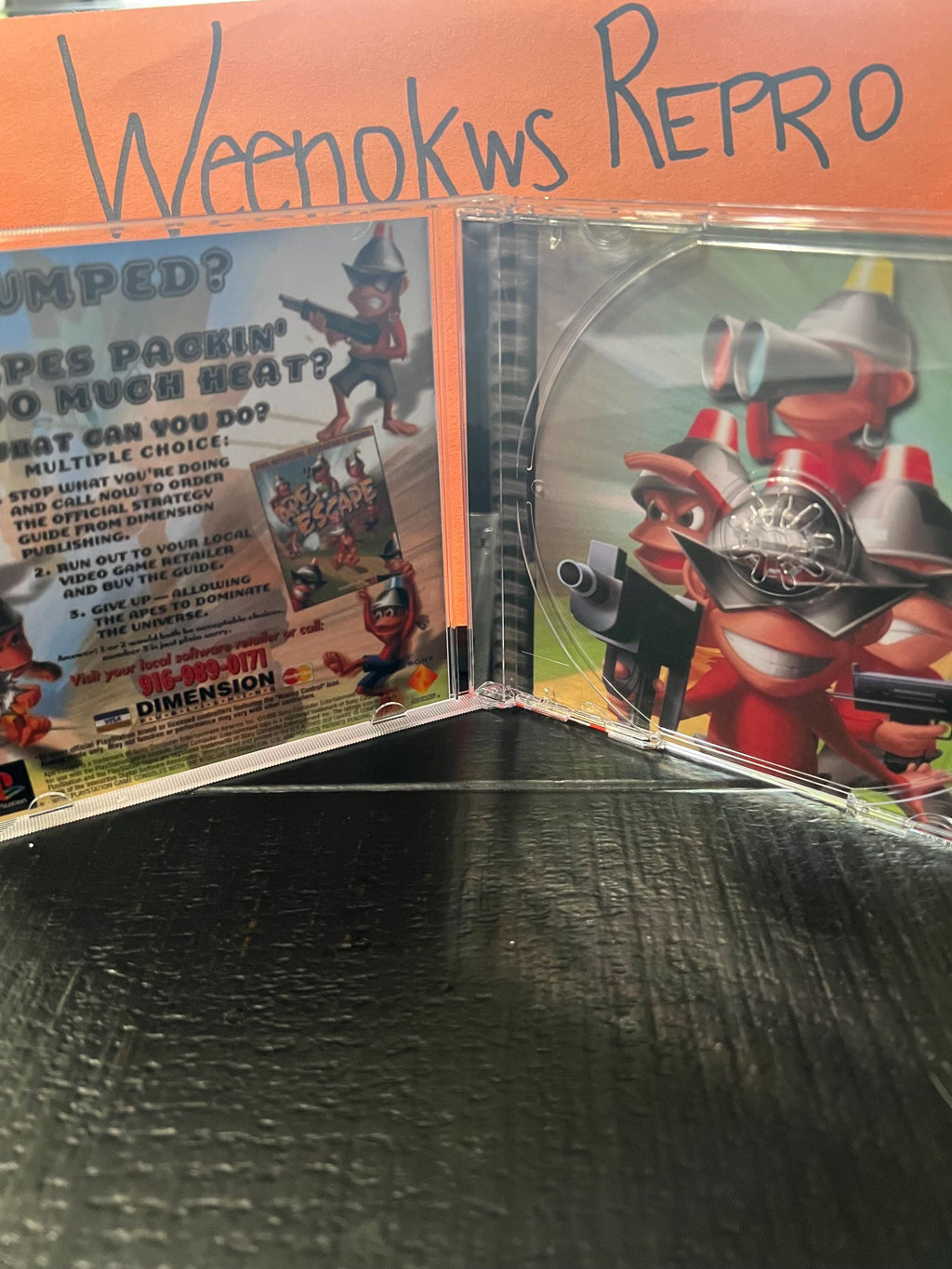 Ape Escape REPLACMENT Case Only No Disc