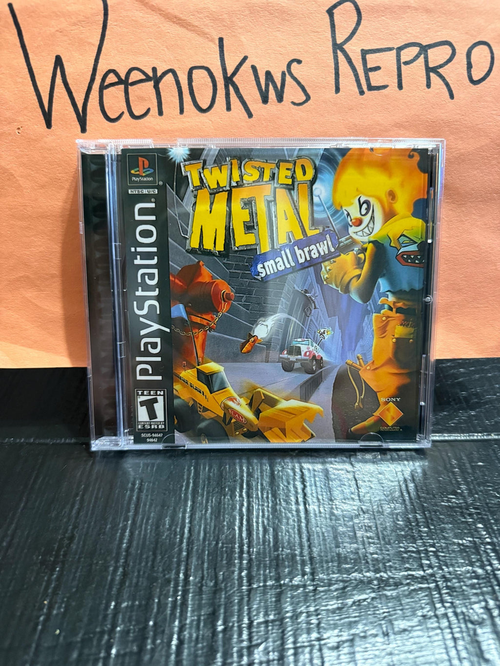 Twisted Metal Small Brawl REPLACMENT CASE No Disc Ps1