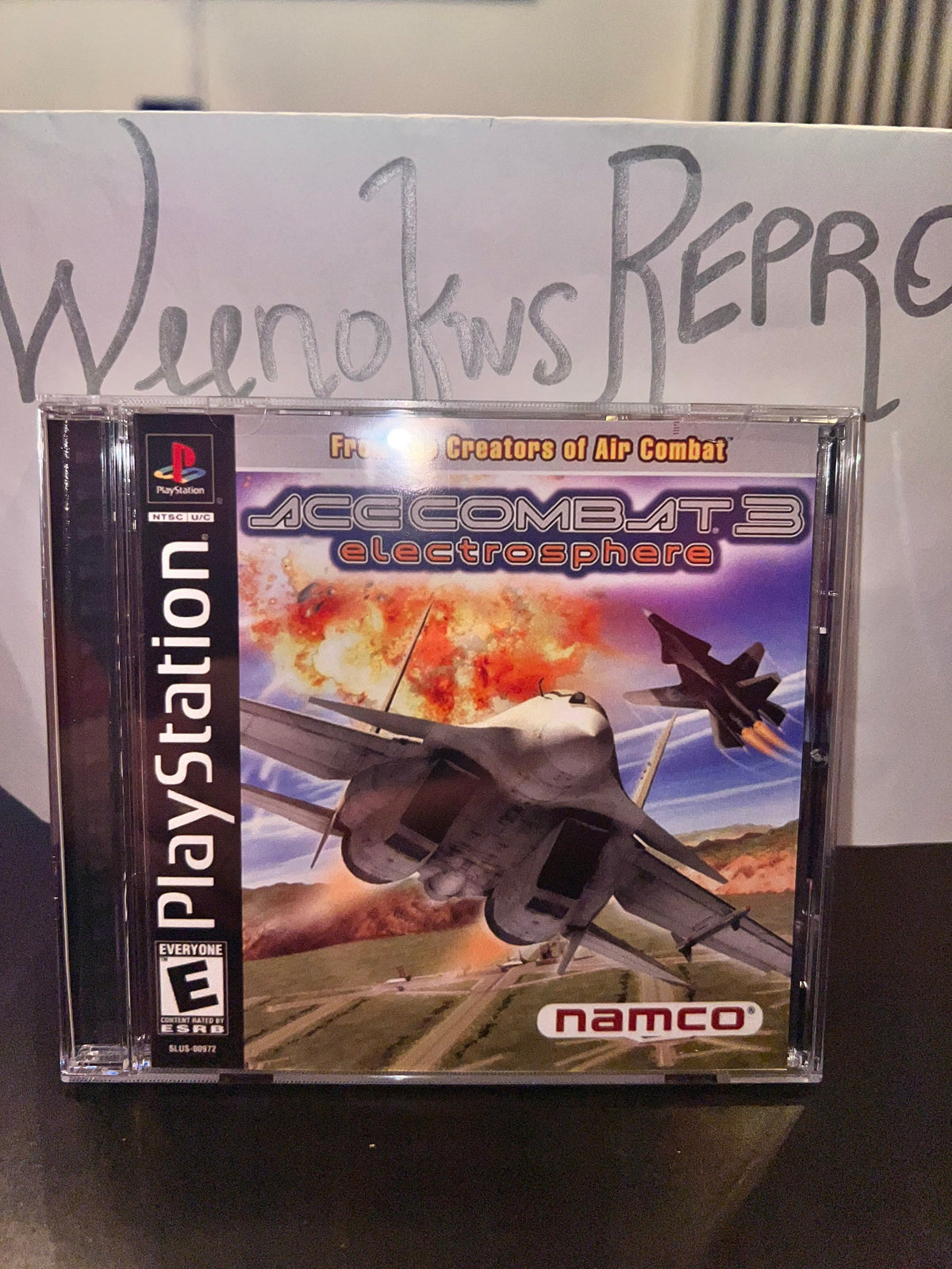 Ace Combat 3 Electrosphere REPLACMENT CASE No Disc! Ps1