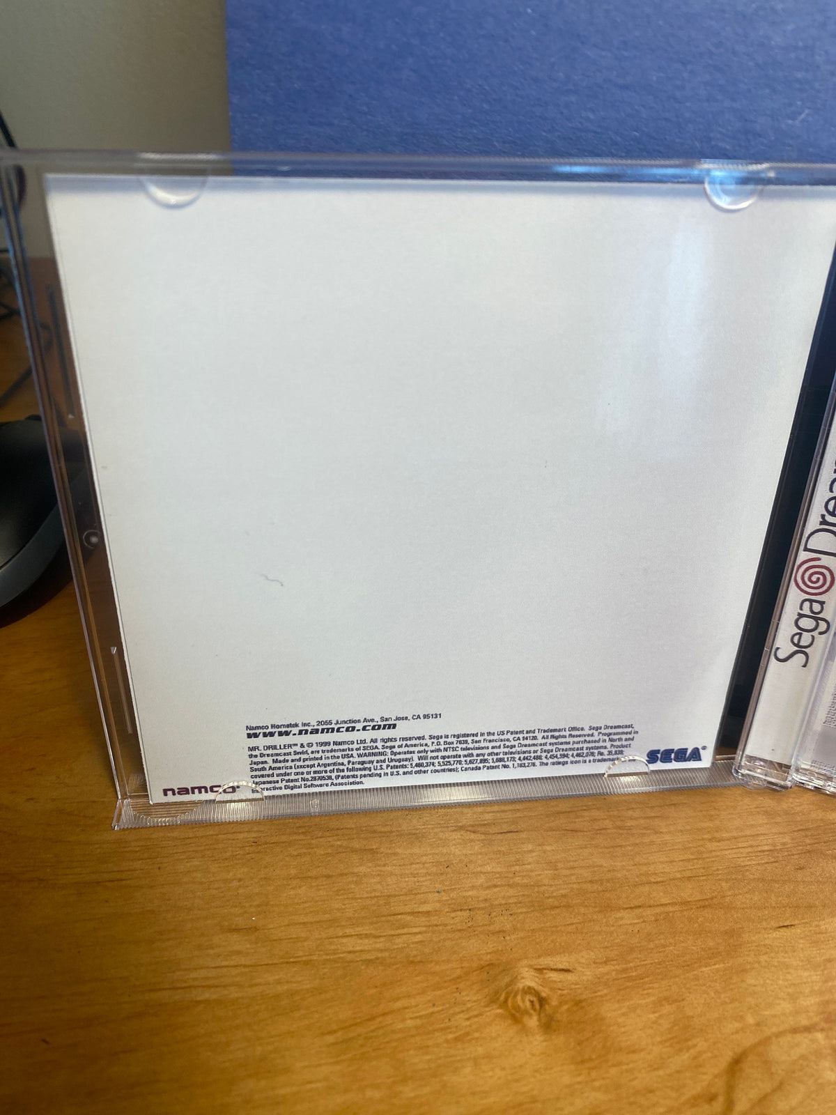 Mr Driller REPRODUCTION CASE No Disc Dreamcast