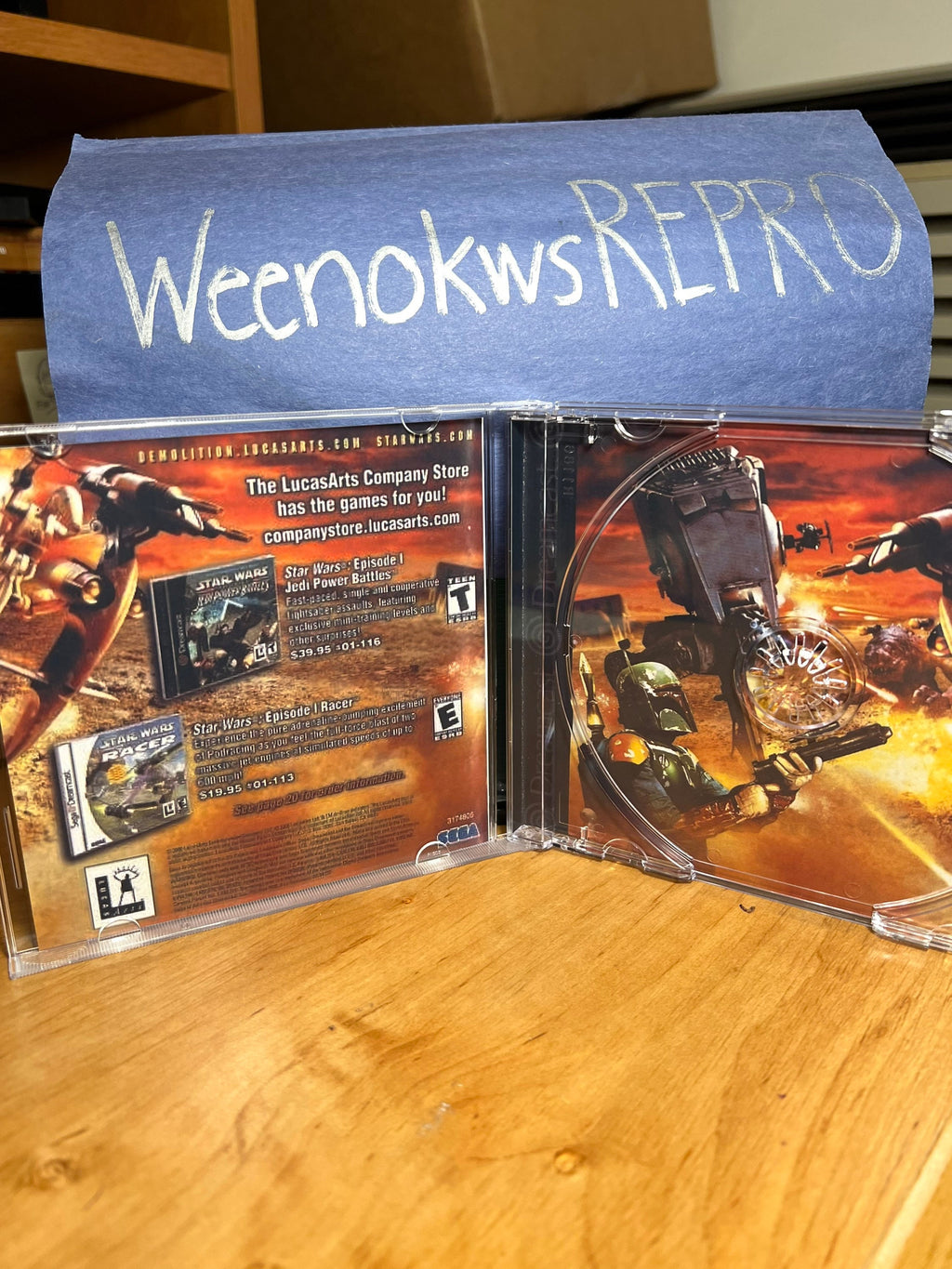 Star Wars Demolition REPRODUCTION CASE No Disc Dreamcast