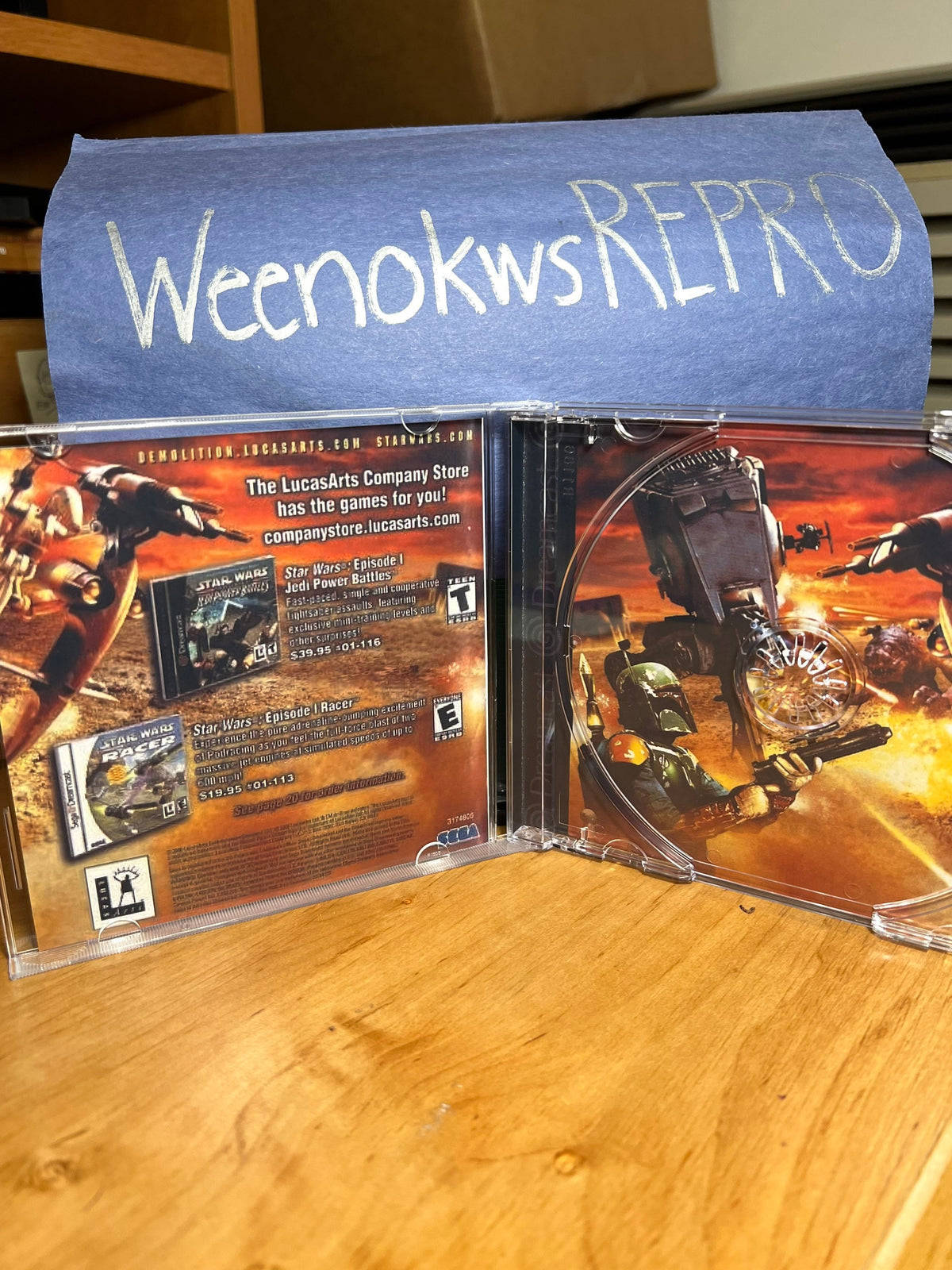 Star Wars Demolition REPRODUCTION CASE No Disc Dreamcast