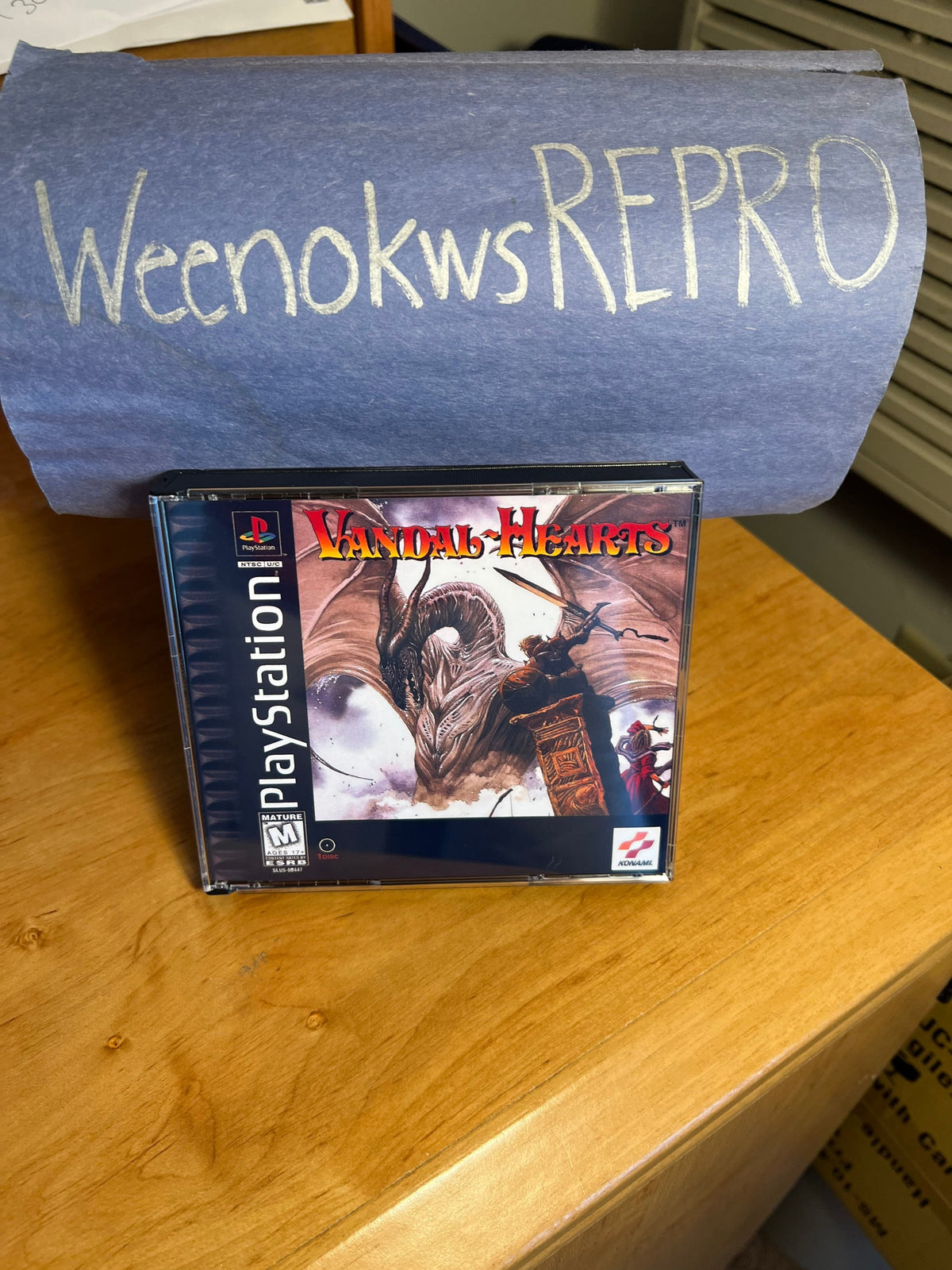 Vandal Hearts REPLACEMENT CASE No Disc! Ps1