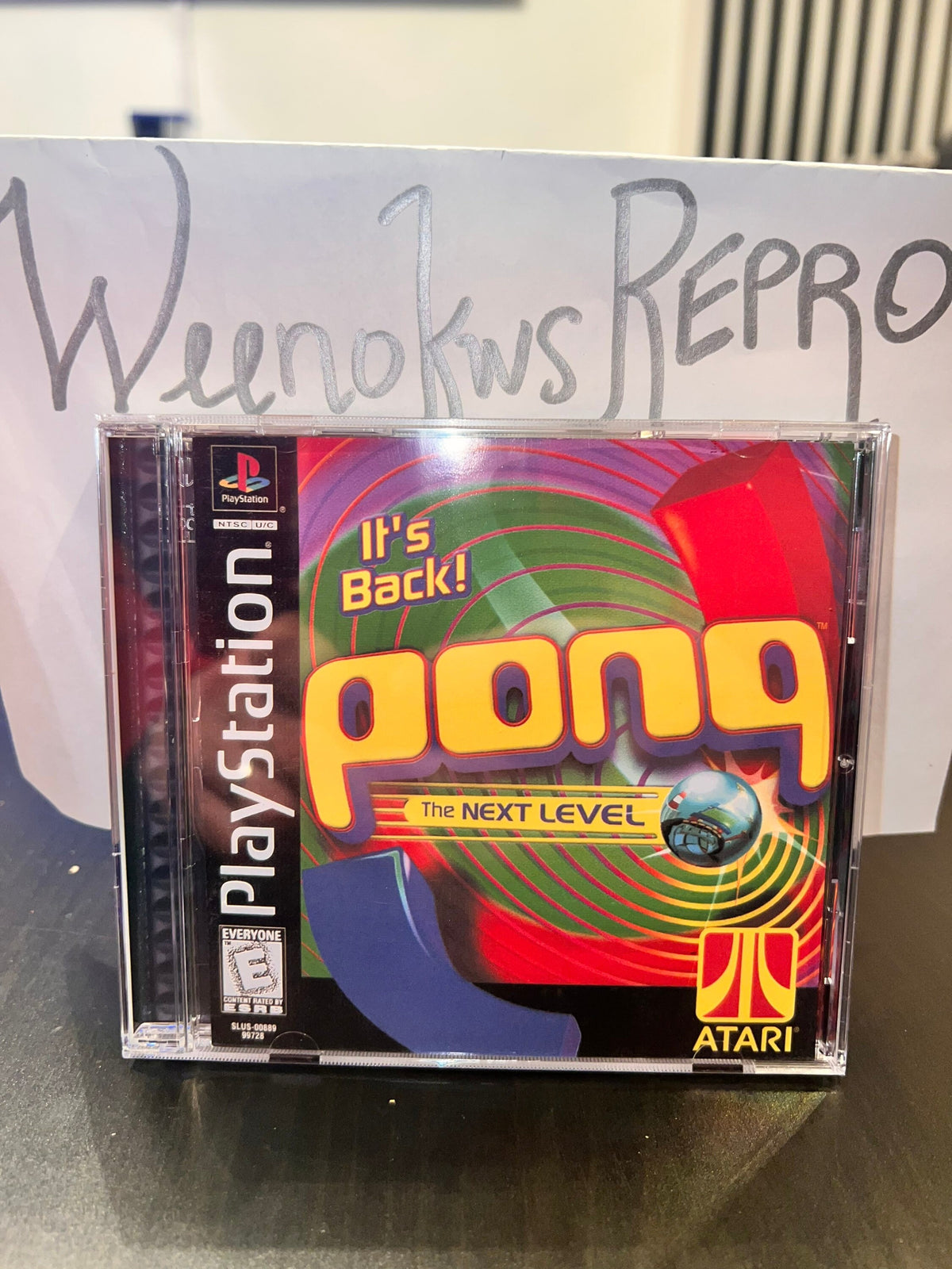 Pong The Next Level REPLACMENT CASE No Disc ps1!