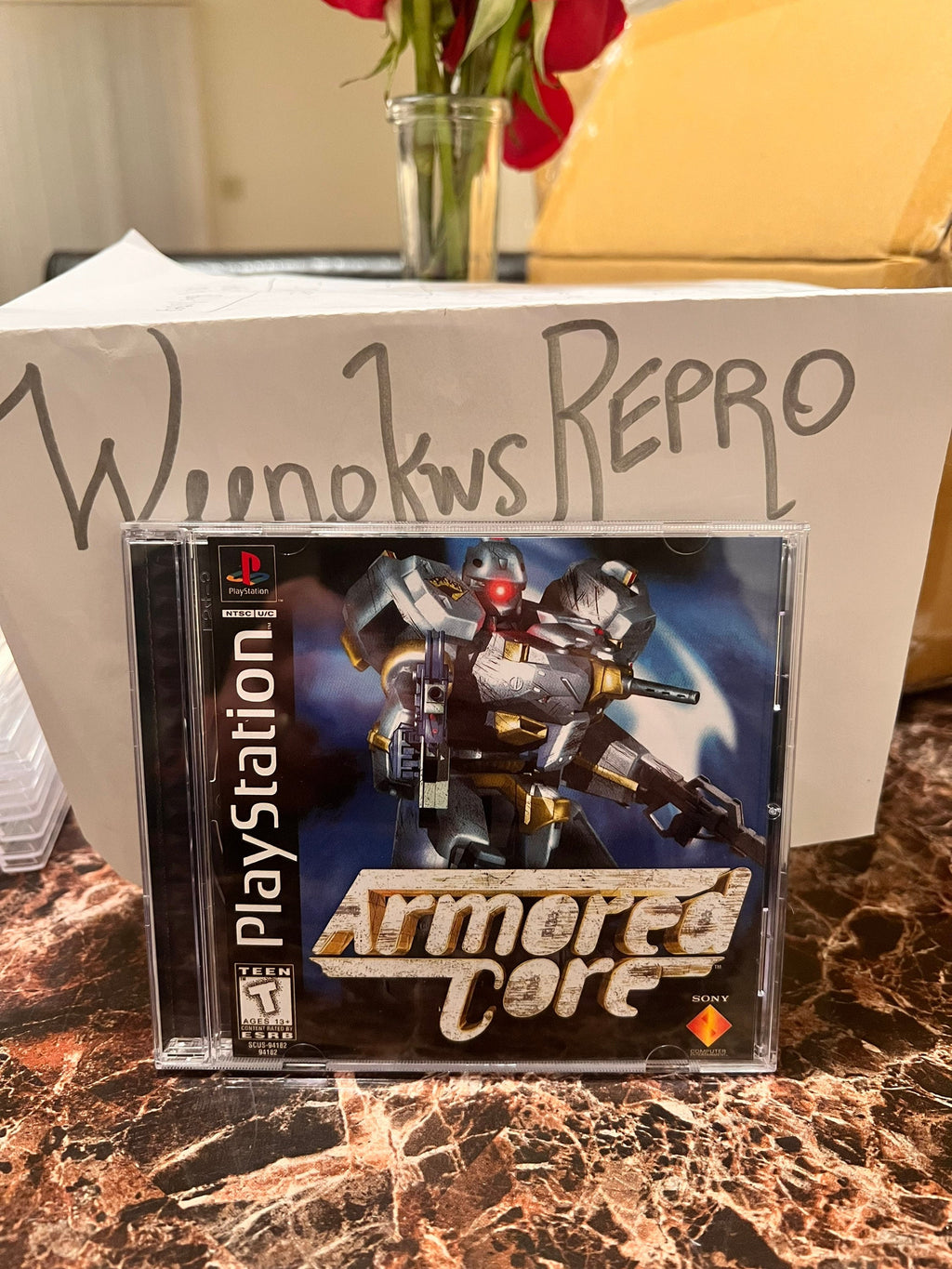Armored Core REPLACMENT CASE No Disc! Ps1