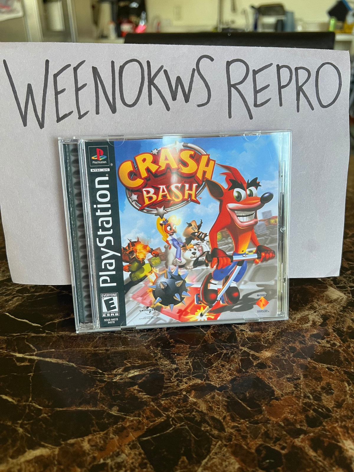 Crash Bash REPLACEMENT CASE No Disc ps1