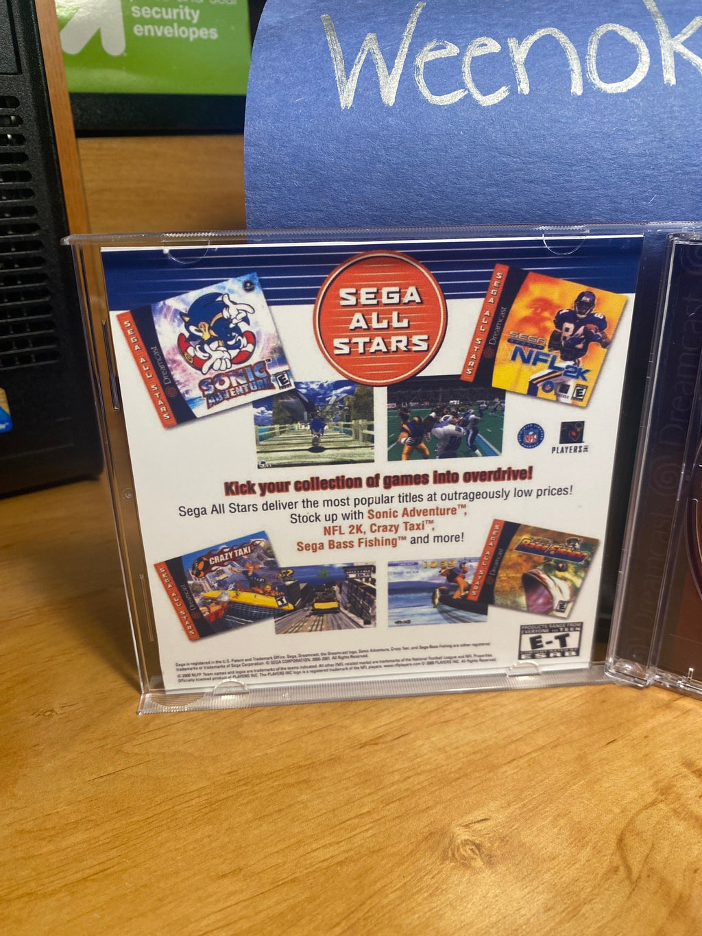 Sega Smash Pack Vol 1 REPRODUCTION CASE No Disc Dreamcast
