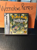 Pokémon Pokemon Emerald version REPLACEMENT CASE No Game! Nintendo Gameboy Advance GBA