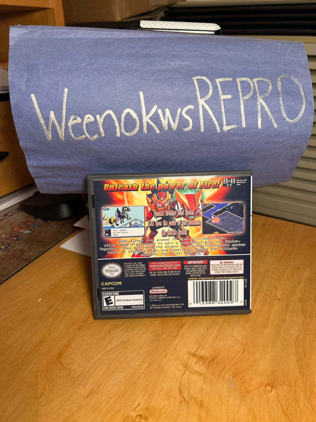 MegaMan Starforce Leo REPLACEMENT CASE No Game! Nintendo Ds