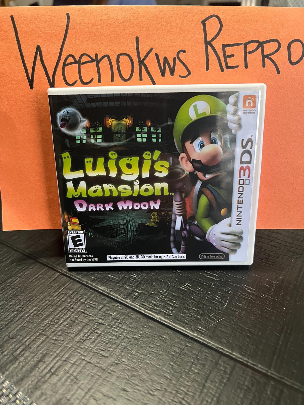 Luigi’s Mansion Dark Moon REPLACEMENT CASE No Game! Nintendo 3ds