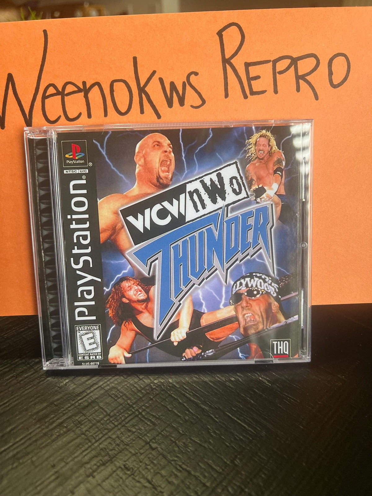 Wcw/Nwo Thunder REPLACMENT CASE No Disc! Ps1