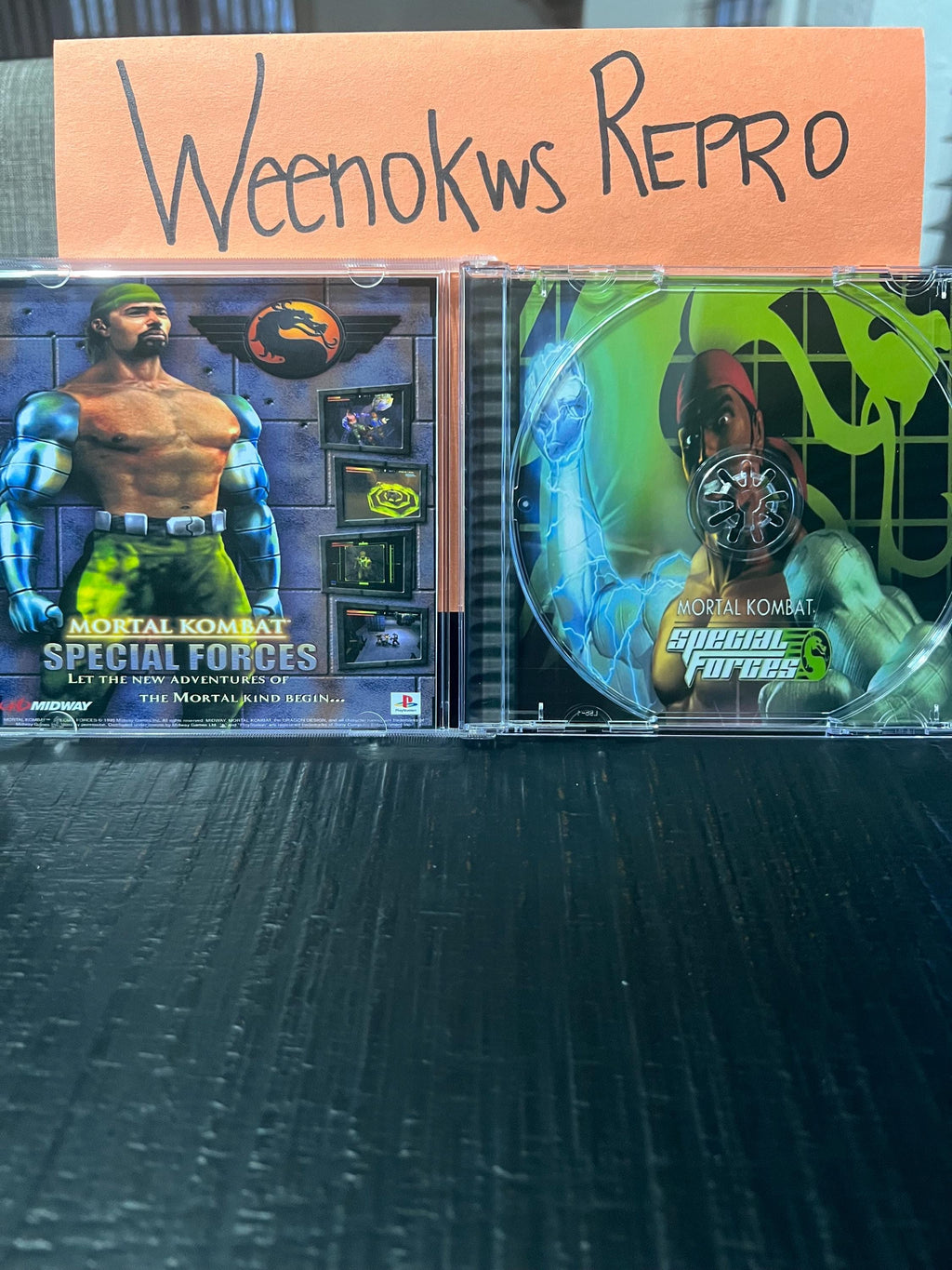 Mortal Kombat Special Forces REPLACMENT CASE No Disc! Ps1