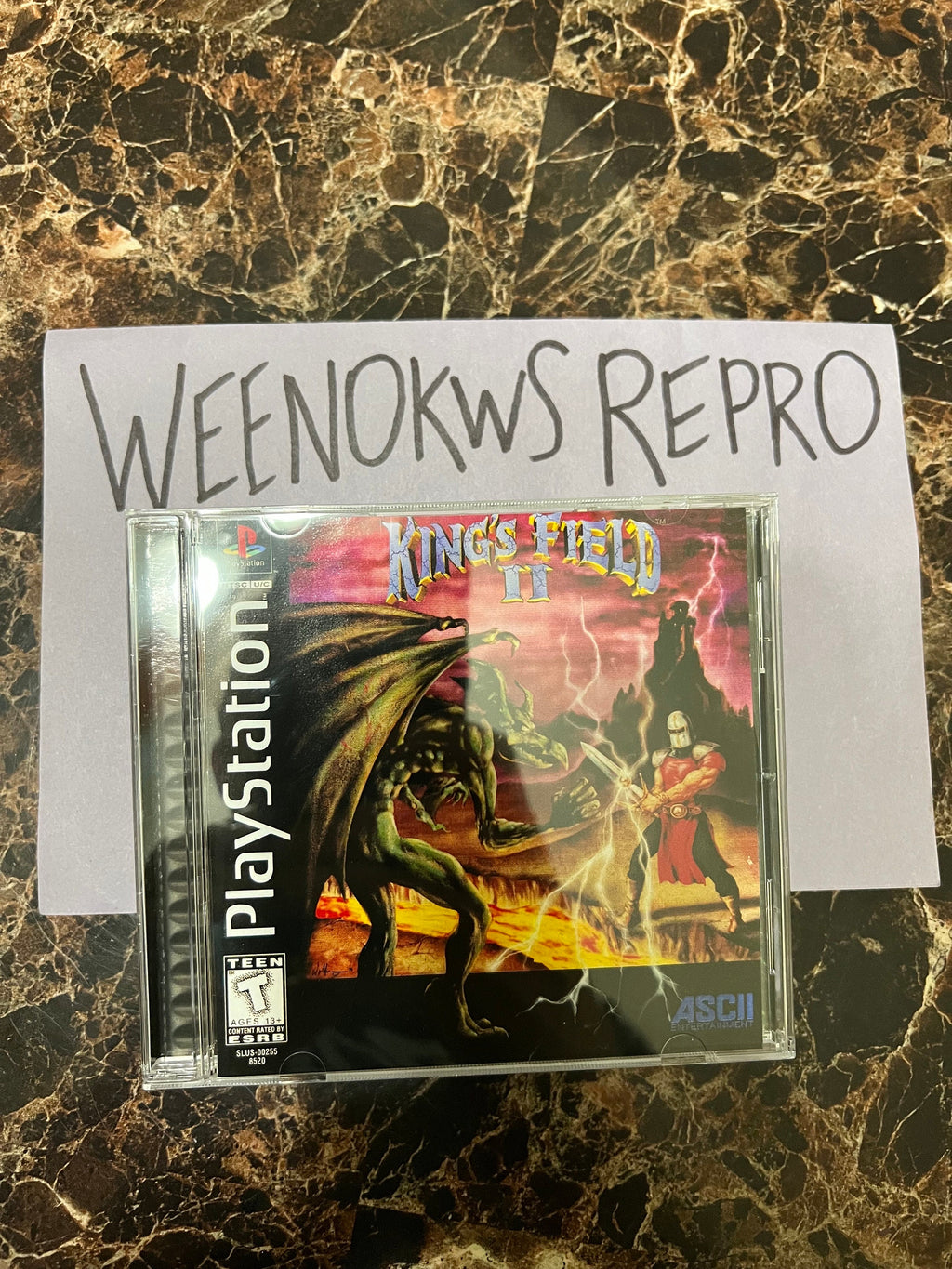 Kings Field 2 REPLACMENT CASE No Disc! Ps1