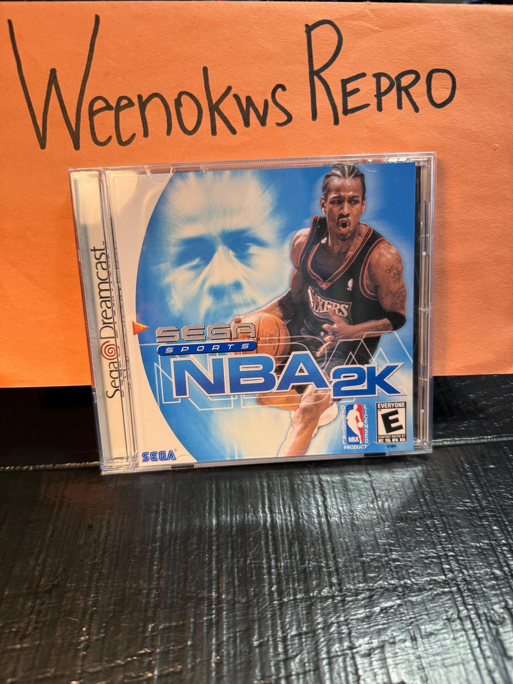 NBA 2k REPRODUCTION CASE No Disc! Dreamcast
