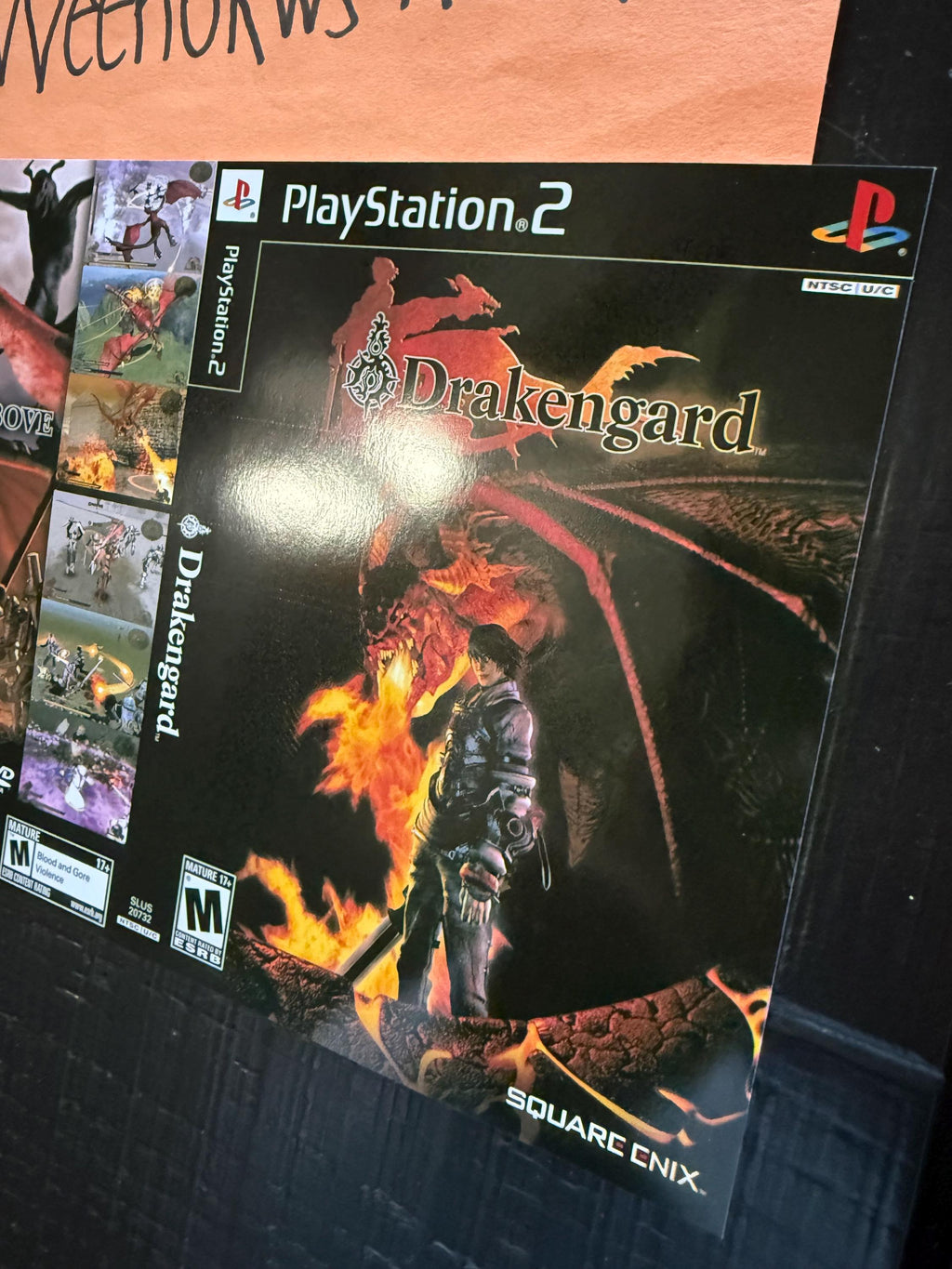 Drakengard 1 REPLACEMENT Art Only! No Disc No Case Ps2
