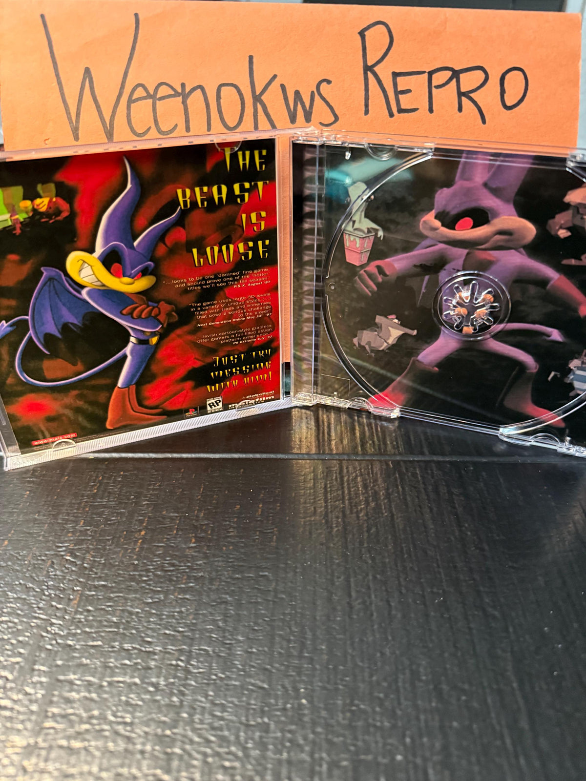 Jersey Devil REPLACEMENT CASE No Disc Ps1