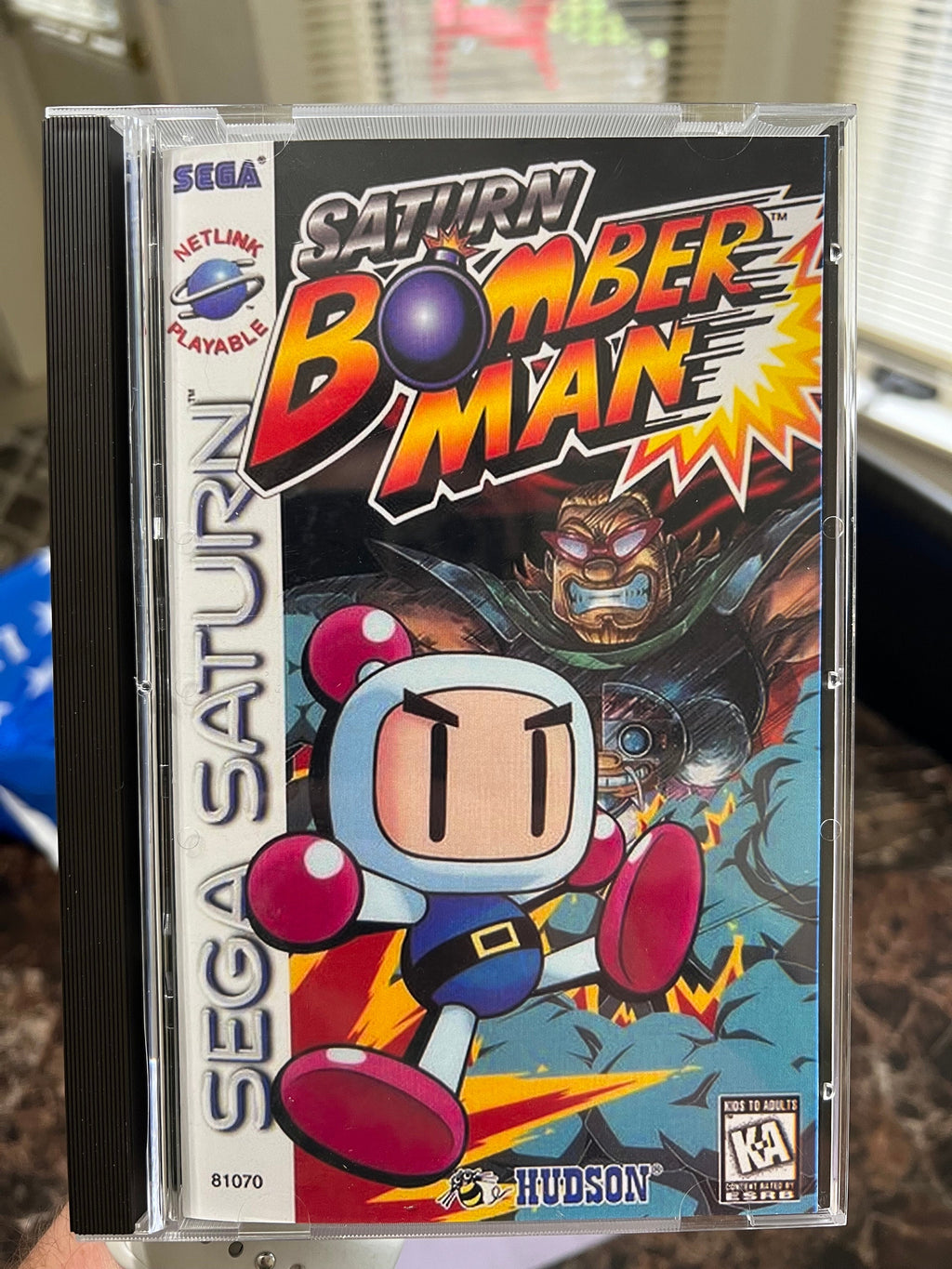 Saturn Bomber man REPLACEMENT CASE No Disc! Sega Saturn