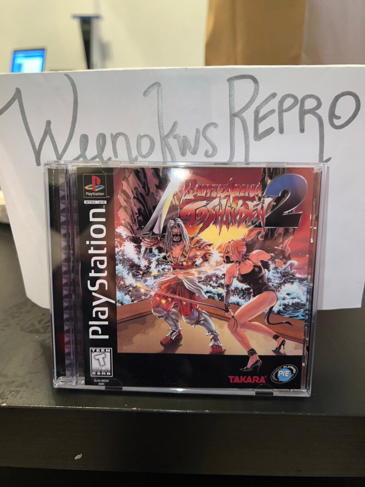 Battle Arena Toshinden 2 REPLACEMENT CASE No Disc! Ps1