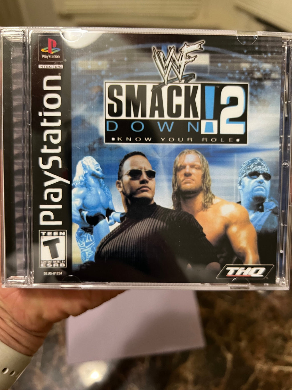 WWF Smackdown 2 Know Your Role REPLACMENT CASE No Disc! Ps1