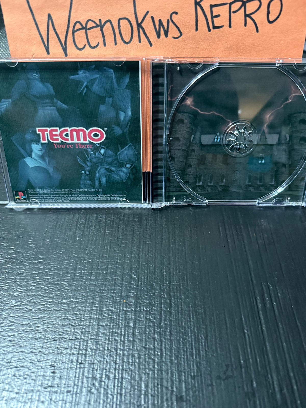 Tecmos Deception REPLACEMENT CASE No Disc ps1