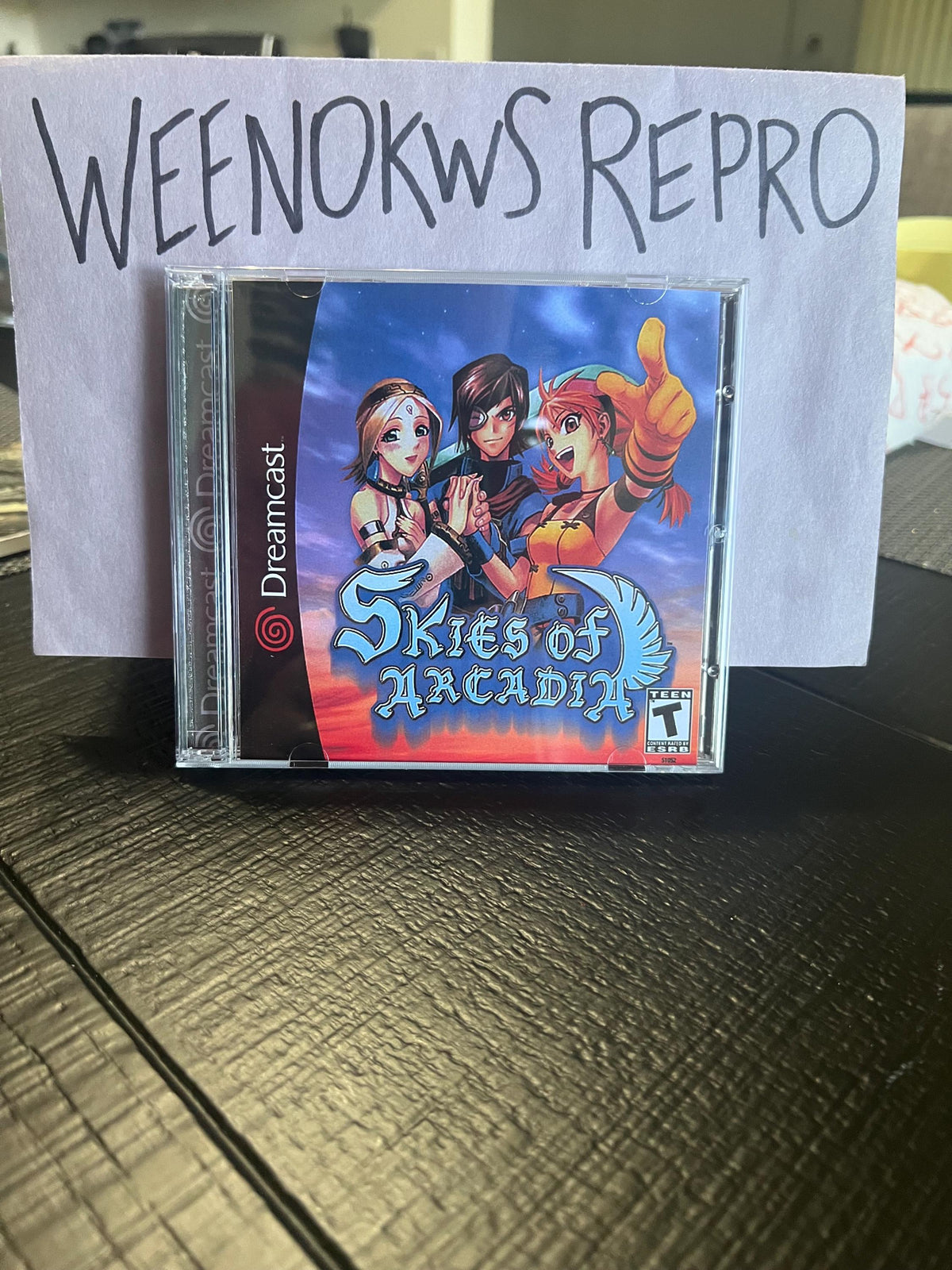 Skies of Arcadia REPRODUCTION CASE No Disc Dreamcast Double Disc Case