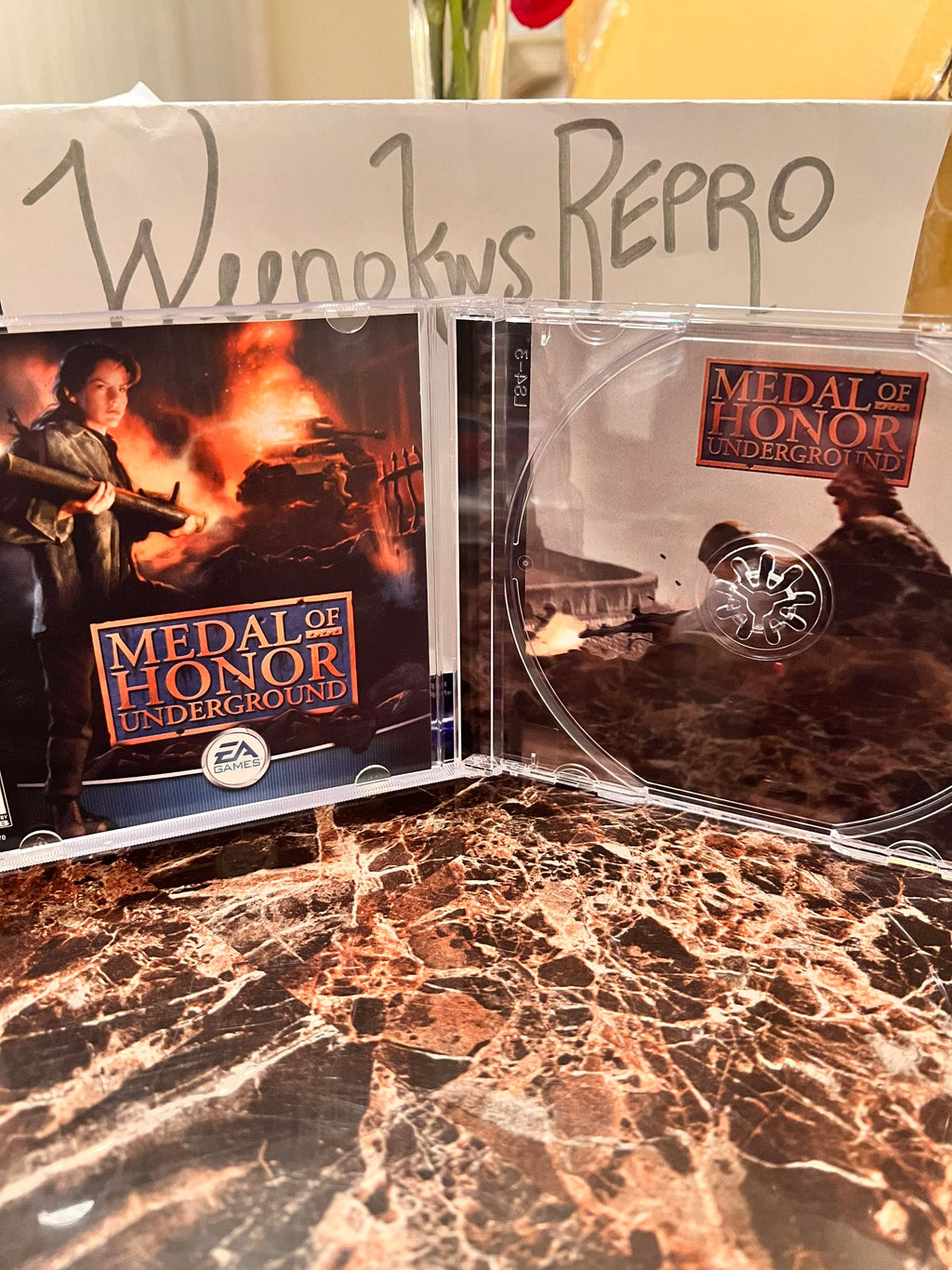Medal of Honor Underground REPLACEMENT CASE No Disc! Ps1