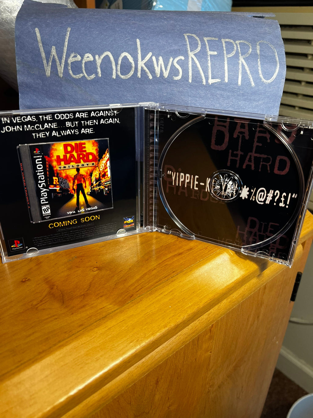 Die Hard Trilogy REPLACMENT CASE No Disc! Ps1