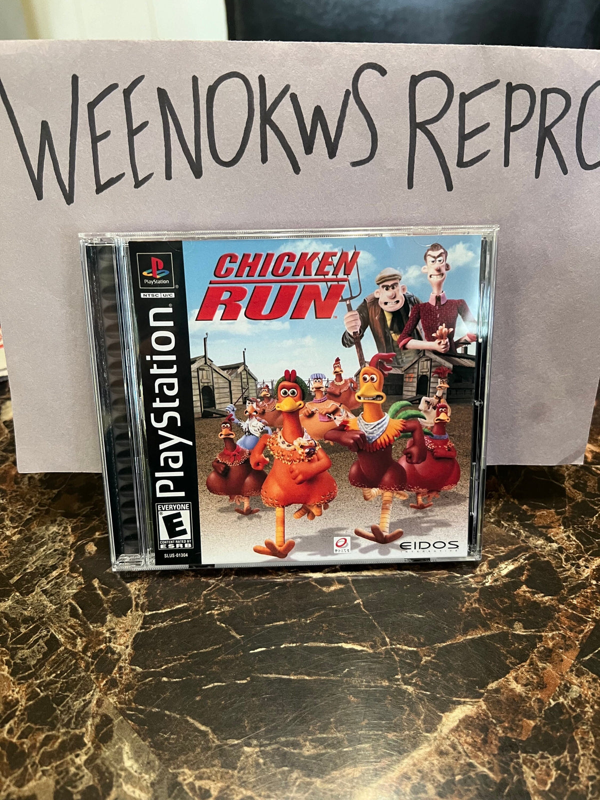 Chicken Run REPLACEMENT CASE No Disc ps1