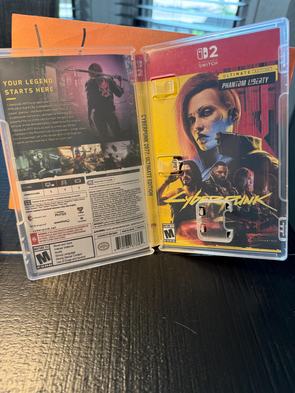 Cyberpunk 2077 Ultimate Edition REPLACEMENT CASE No Game! Nintendo Switch 2