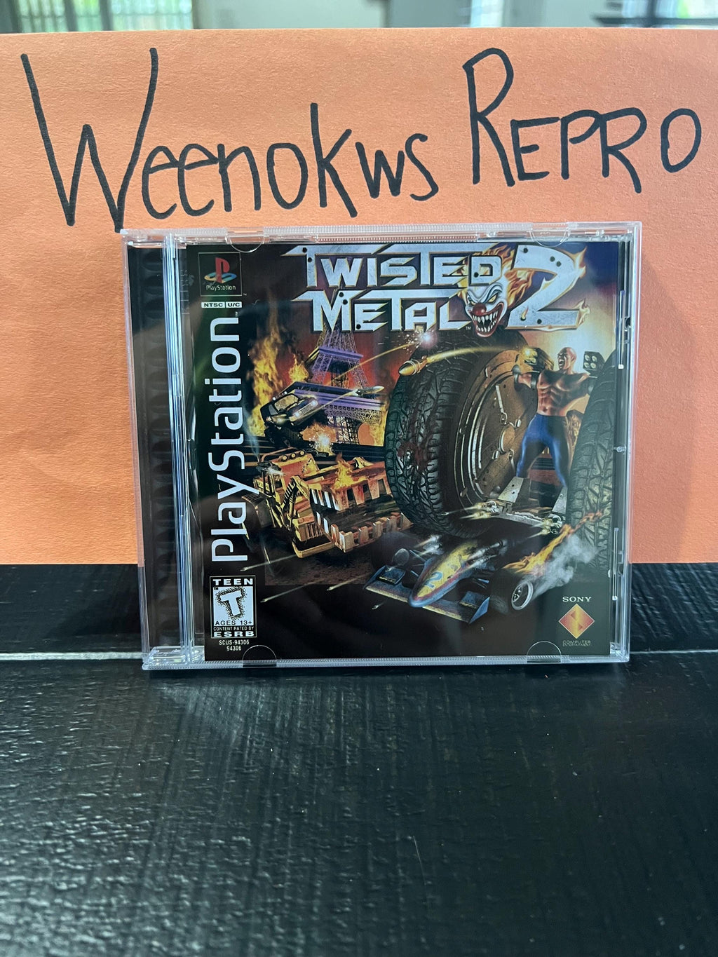 Twisted Metal 2 ps1 REPLACMENT CASE Only No Disc