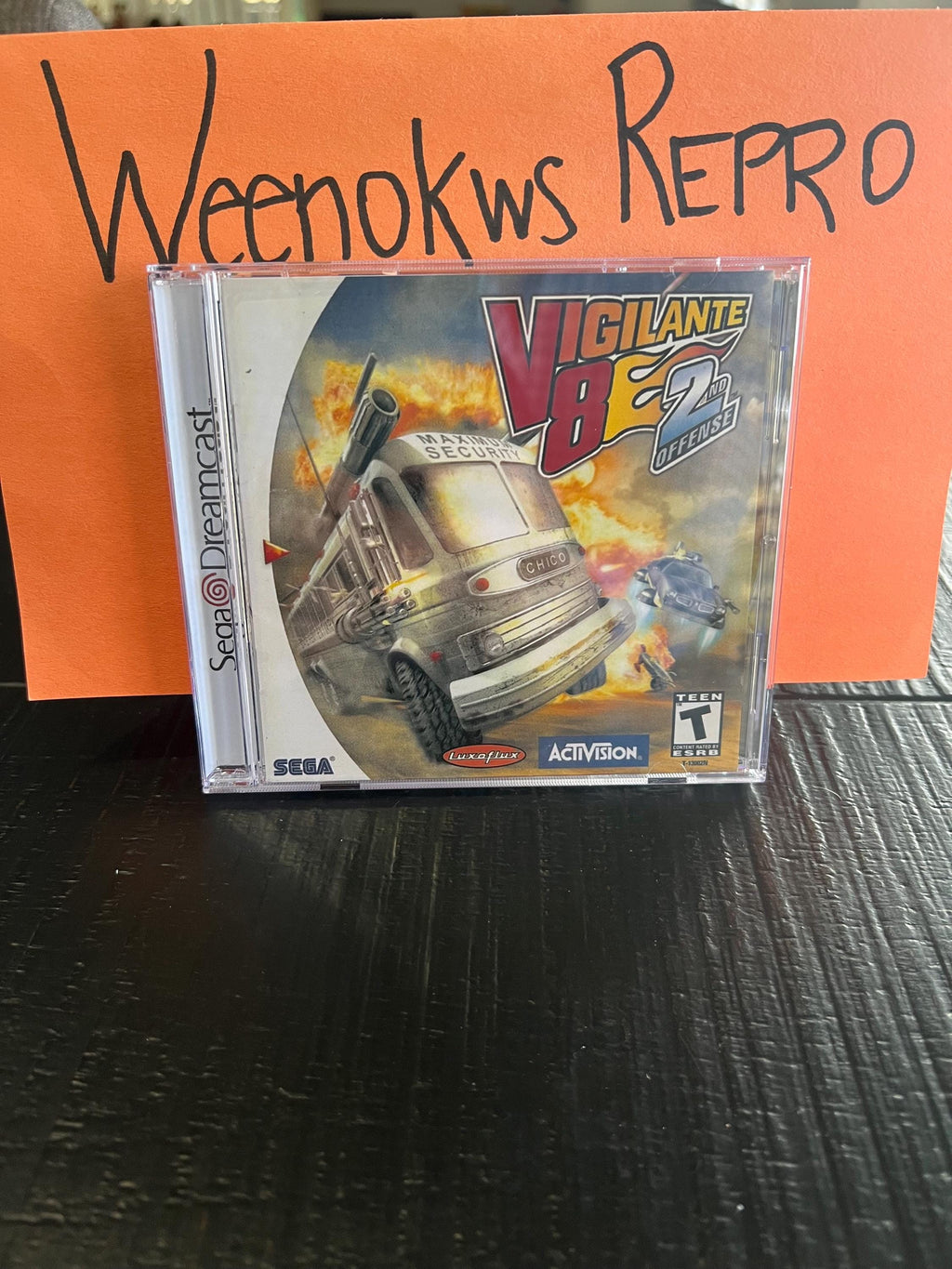 Vigilante 8 2nd Offense REPRODUCTION CASE No Disc Dreamcast