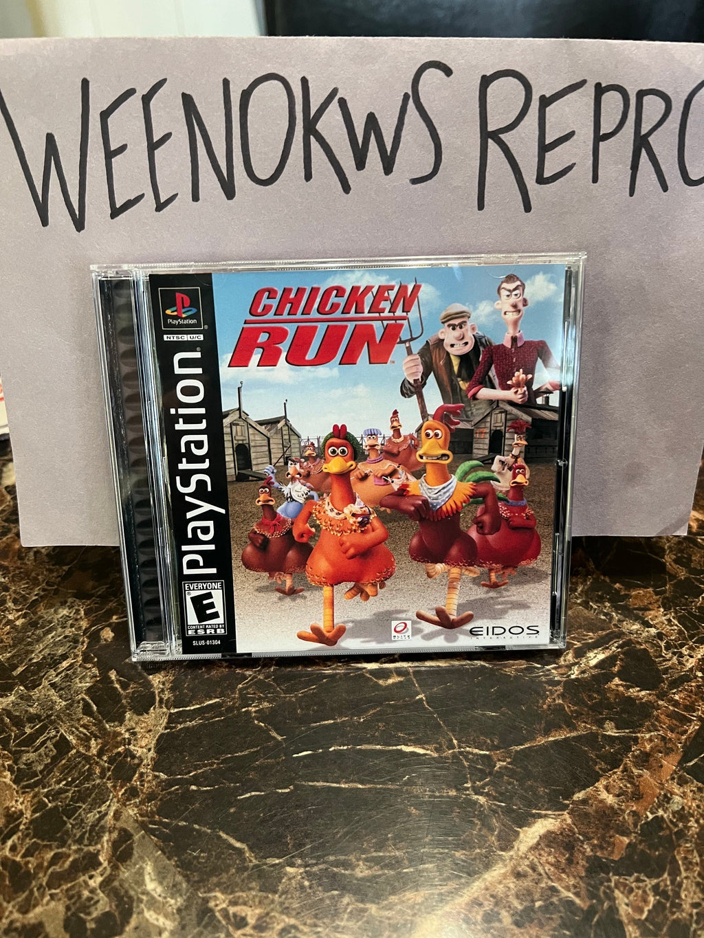 Chicken Run REPLACEMENT CASE No Disc ps1