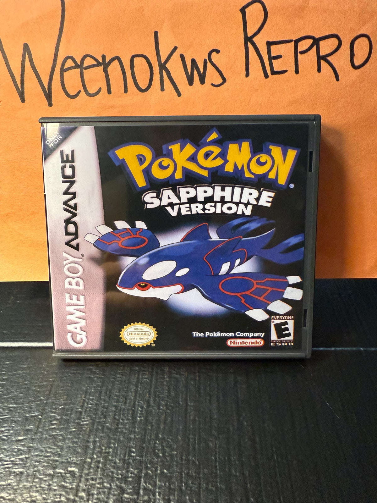 Pokémon Pokemon Sapphire version REPLACEMENT CASE No Game! Nintendo Gameboy Advance GBA