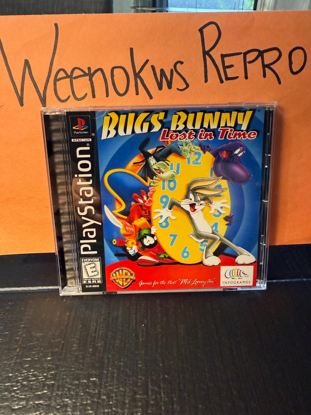 Bugs Bunny Lost in Time REPLACMENT CASE No Disc ps1