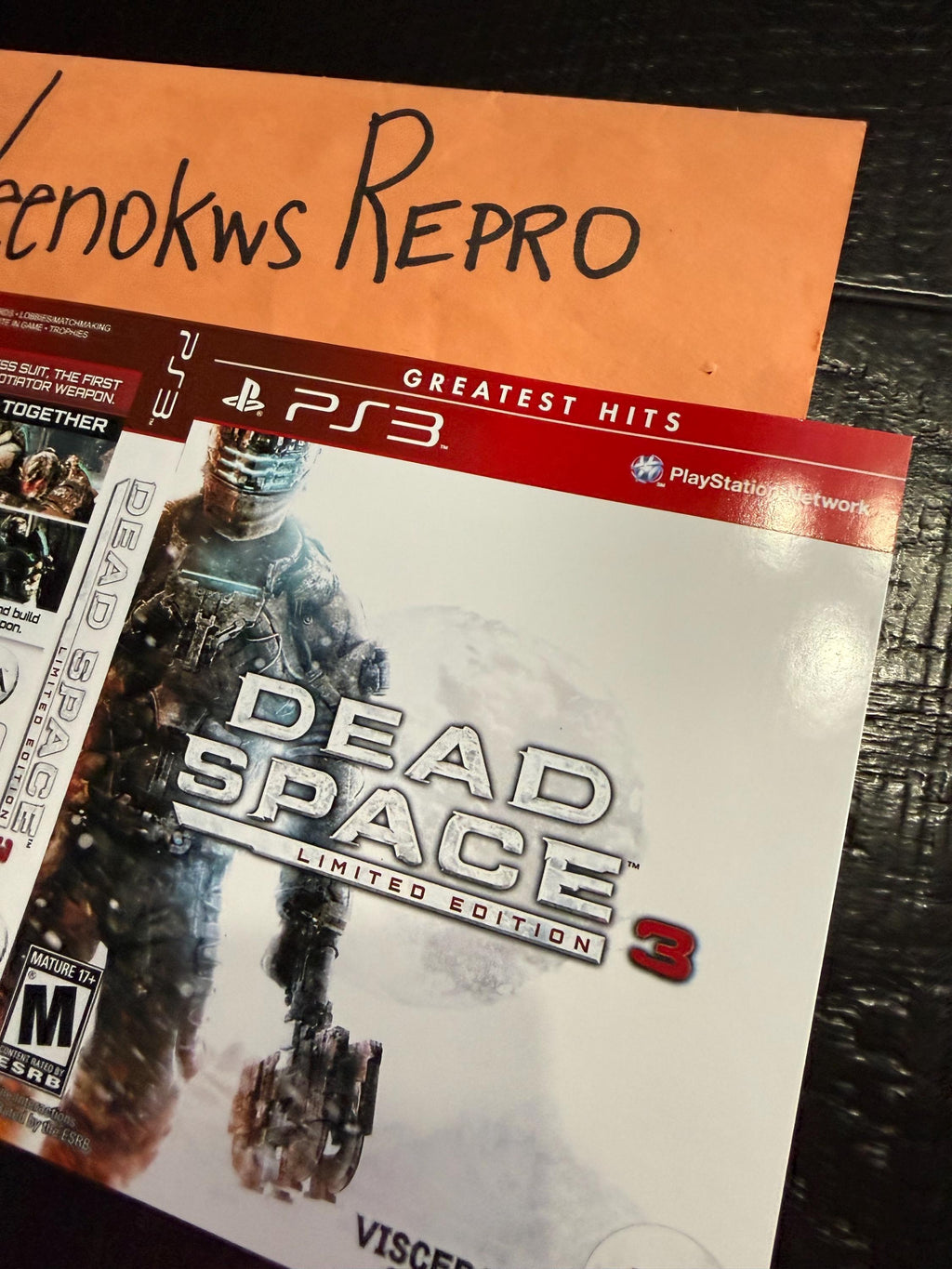 Dead Space 3 Greatest Hits Custom REPLACEMENT Artwork Only No Case! Ps3