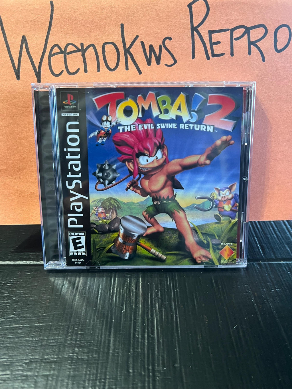 Tomba! 2 The Evil Swine Return REPLACEMENT CASE No Disc ps1