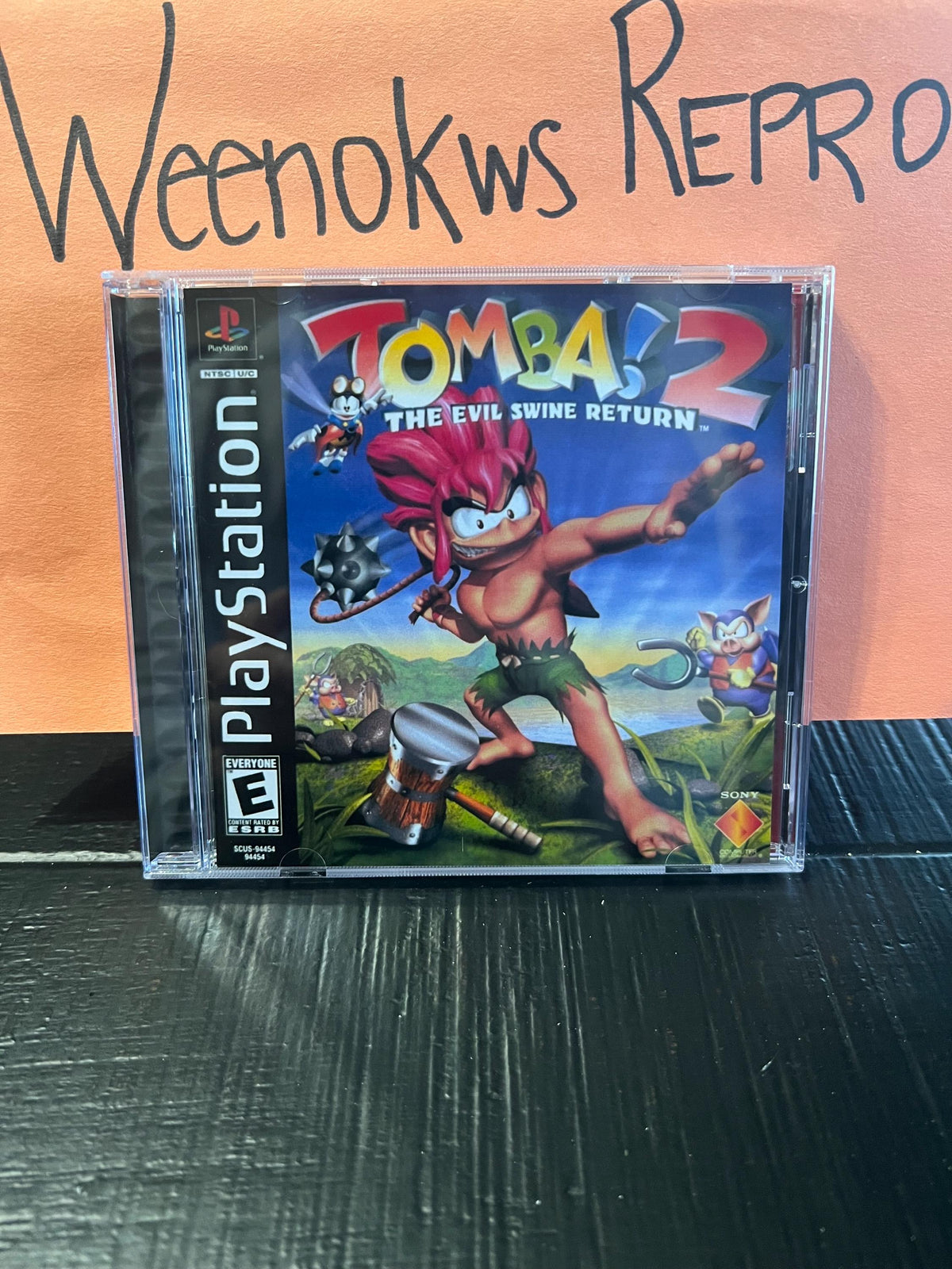 Tomba! 2 The Evil Swine Return REPLACEMENT CASE No Disc ps1