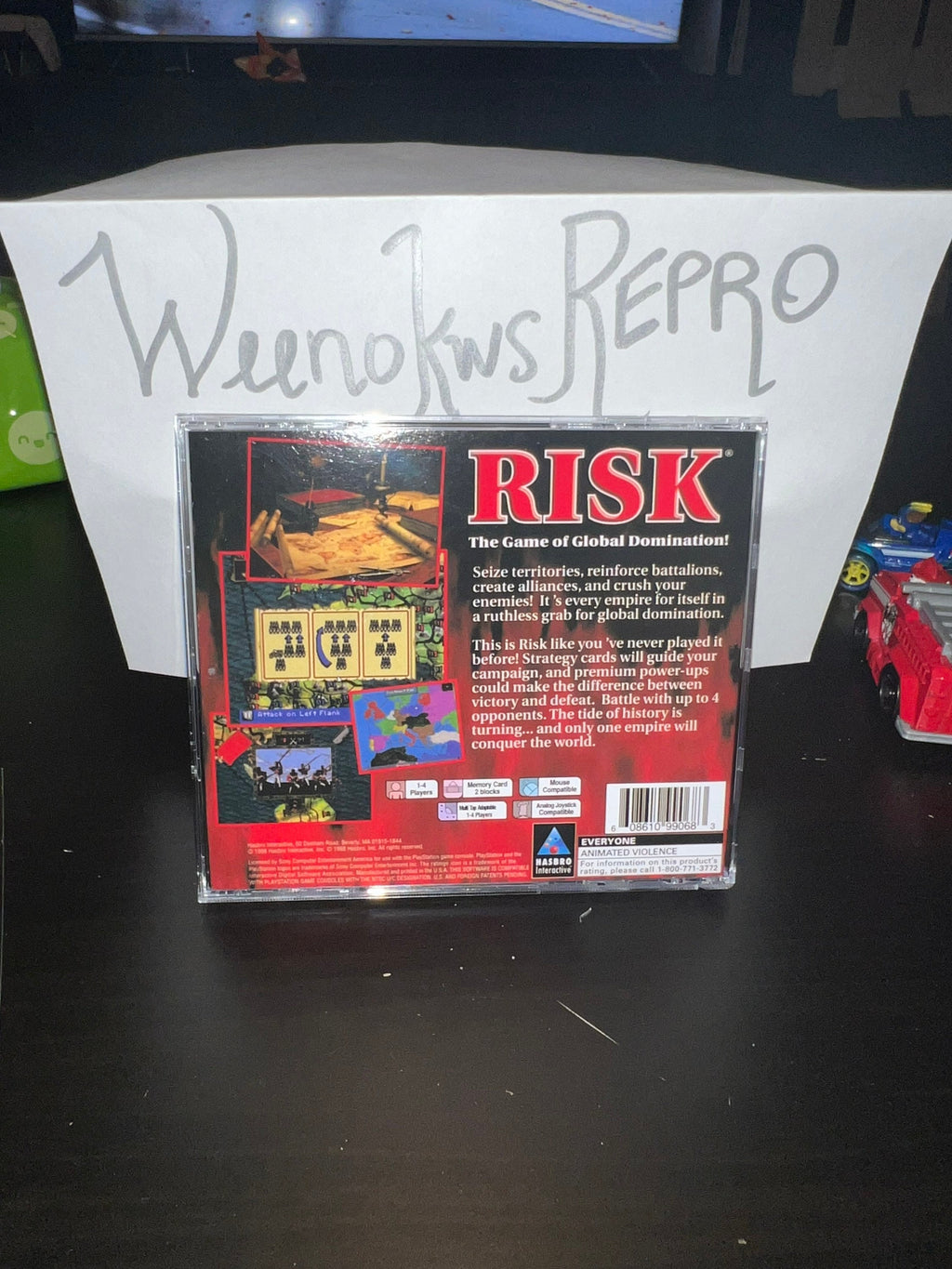 Risk REPLACEMENT CASE No Disc! Ps1