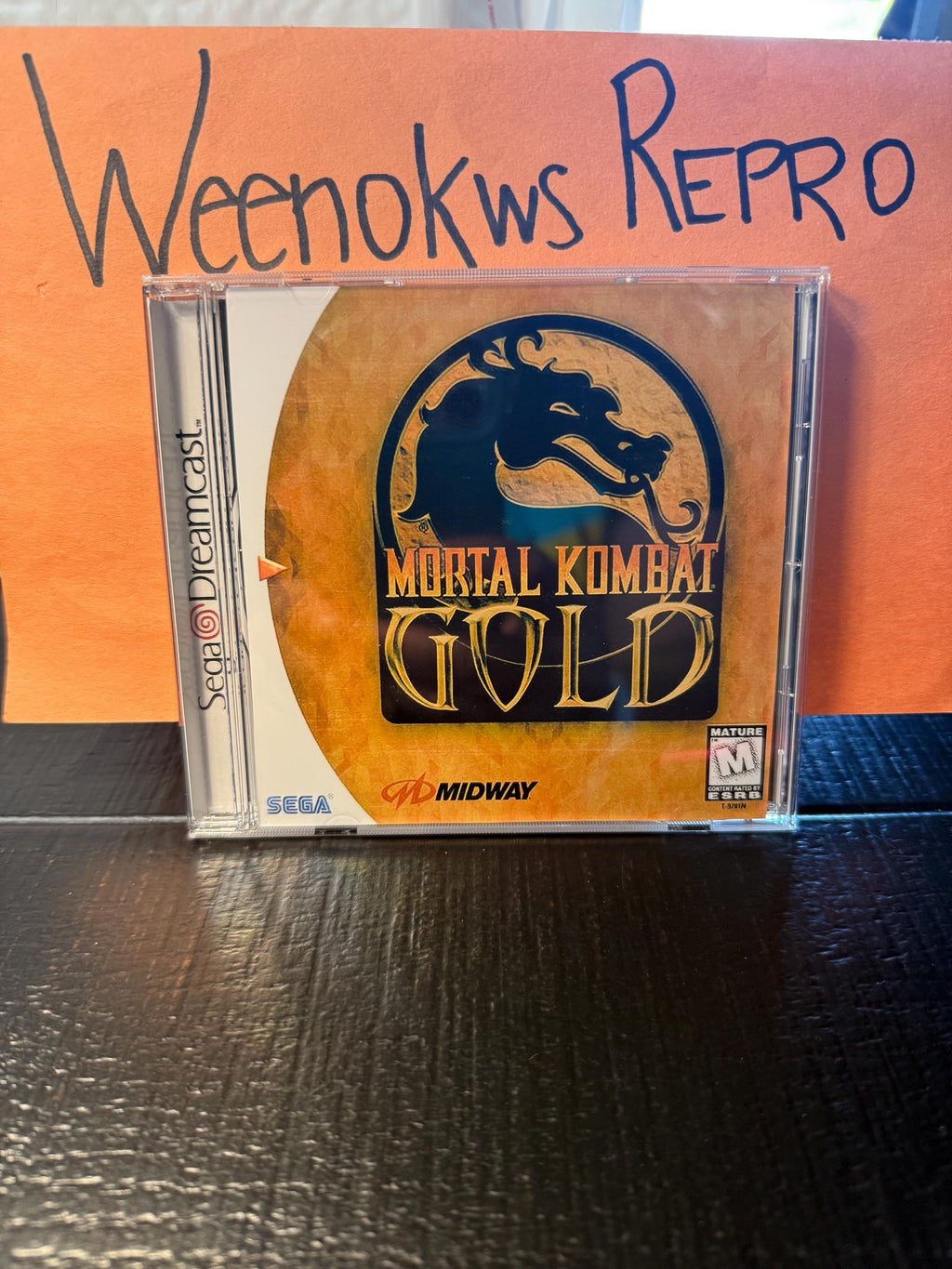 Mortal Kombat Gold REPRODUCTION Case No Game Dreamcast