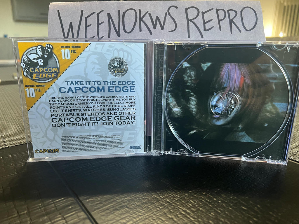 Dino Crisis 1 REPRODUCTION CASE No Disc! Dreamcast
