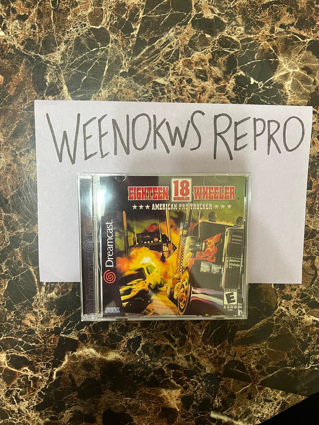 18 Wheeler American Pro Trucker  REPRODUCTION CASE No Disc Dreamcast