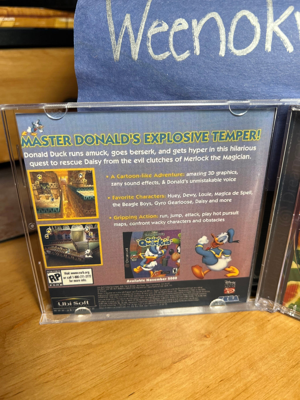 Disneys Dinosaur REPRODUCTION CASE No Disc Dreamcast