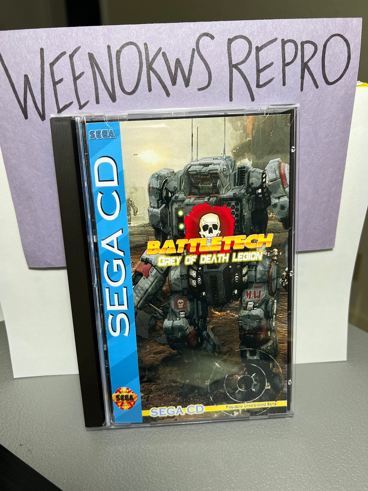 Battletech Grey of Death Legion REPLACEMENT CASE No Disc! Sega Cd