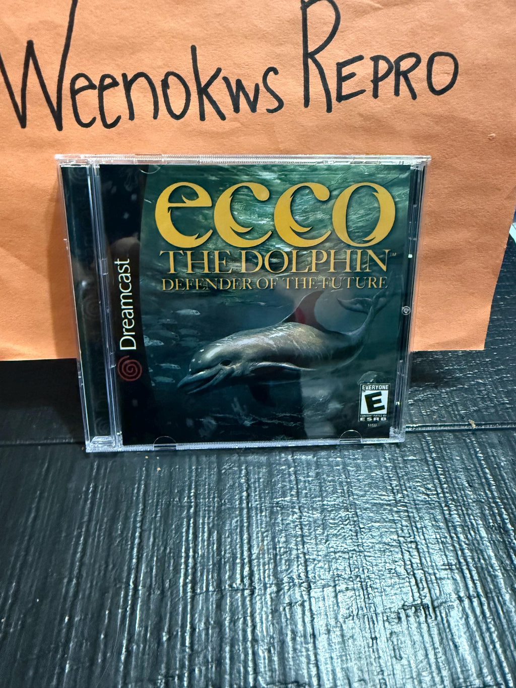 Ecco The Dolphin Defender of the Future REPRODUCTION CASE No Disc Dreamcast