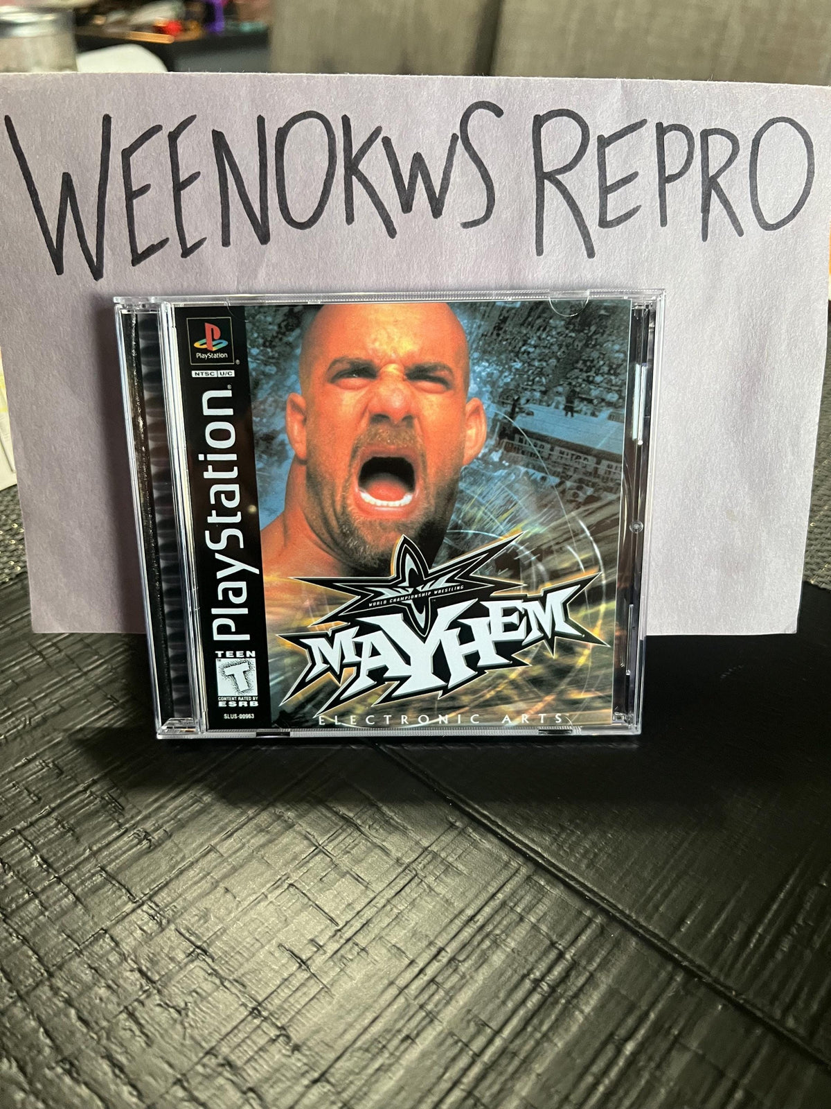 Wcw Mayhem REPLACEMENT CASE No Disc! Ps1