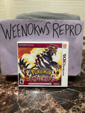 Pokemon Pokémon Omega Ruby REPLACEMENT CASE No Game! Nintendo 3ds