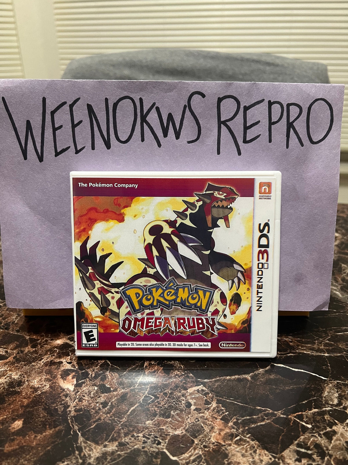 Pokemon Pokémon Omega Ruby REPLACEMENT CASE No Game! Nintendo 3ds